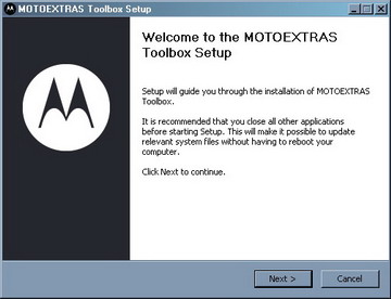 MOTOEXTRAS TOOLBOX installation